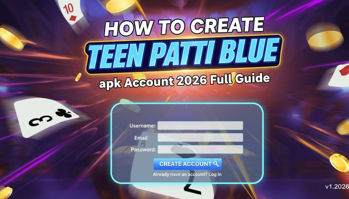 How to Create Teen Patti Blue Account Guide 2026