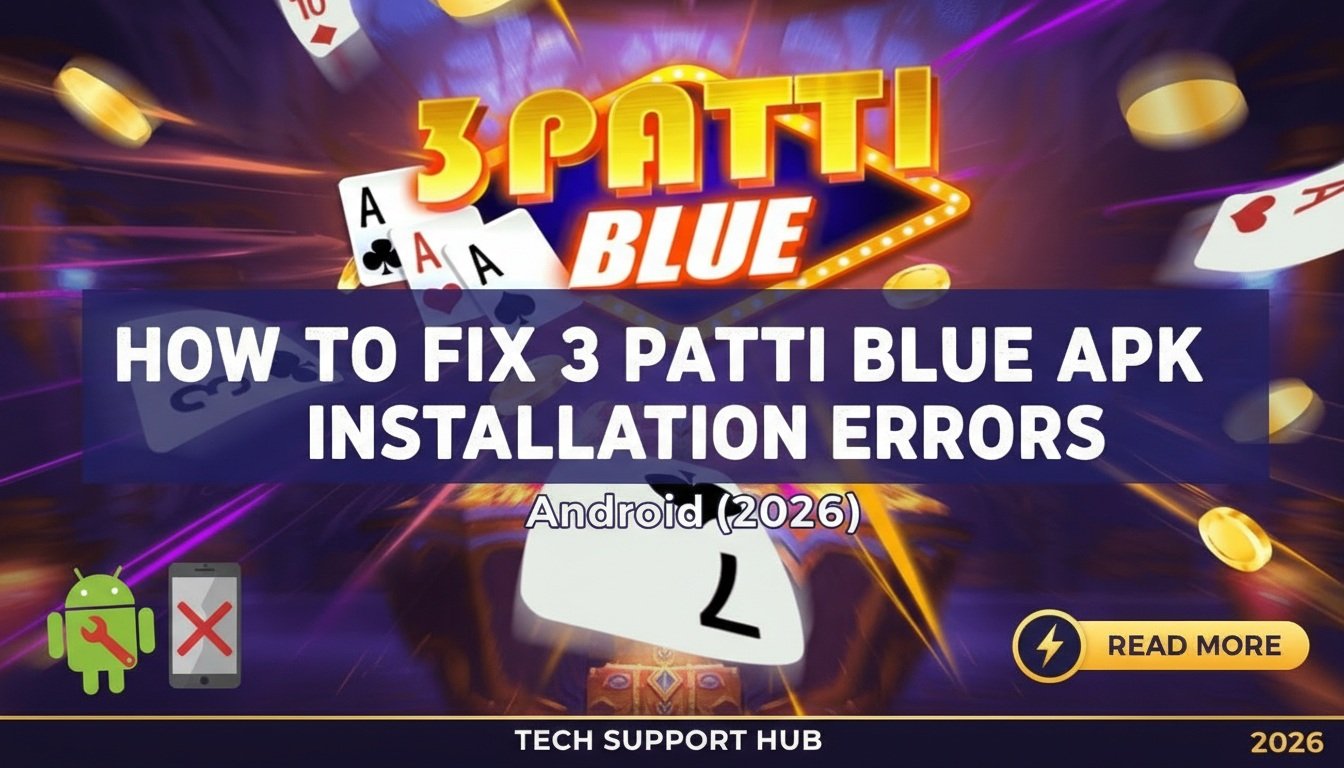 How to Fix 3 Patti Blue APK Installation Errors in android (2026)
