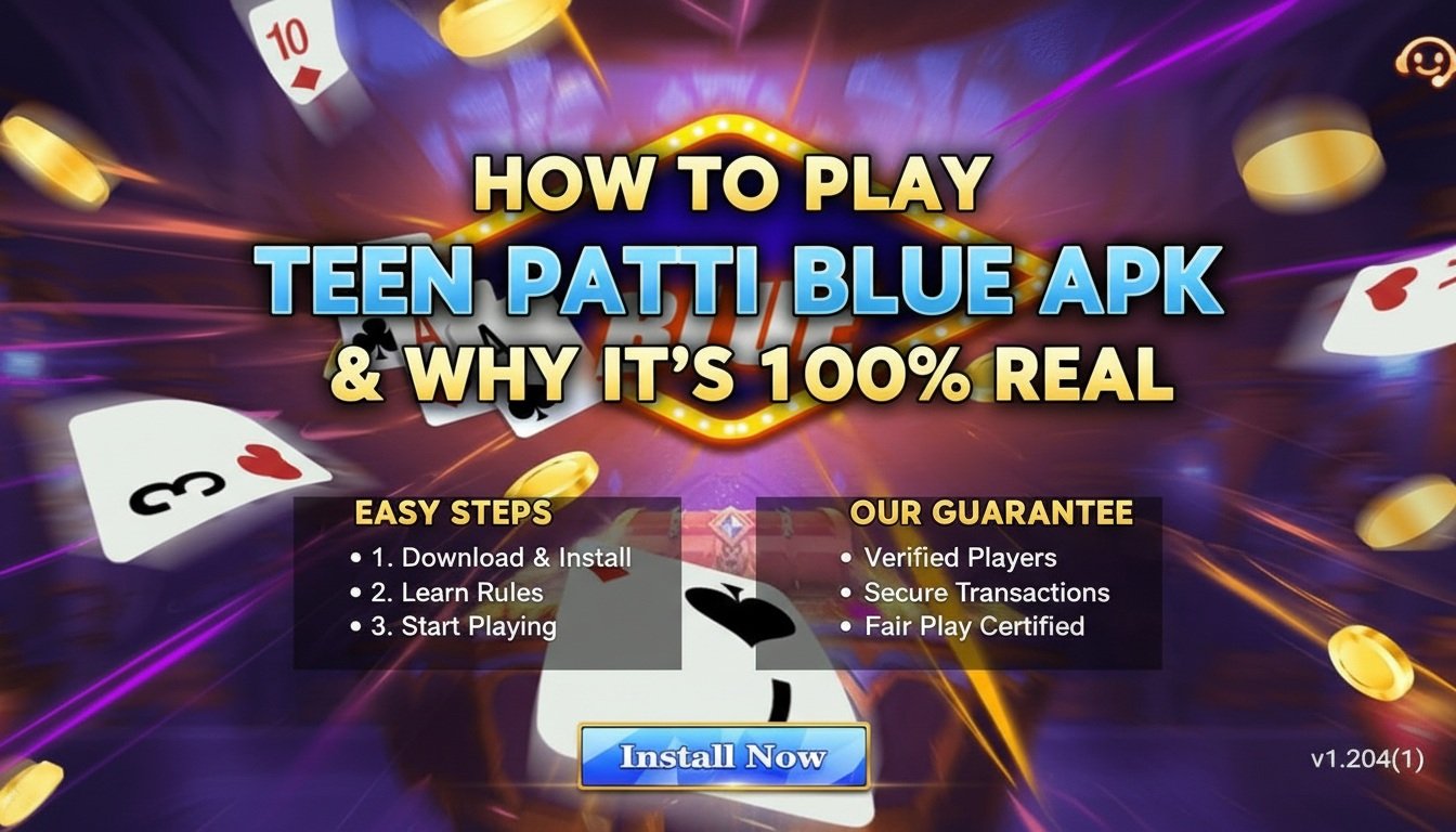 How to Play Teen Patti Blue apk & Why It’s 100% Real